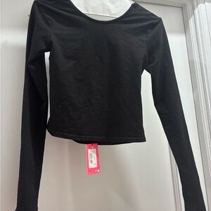 Edikted Black Long Sleeve Women's Tee